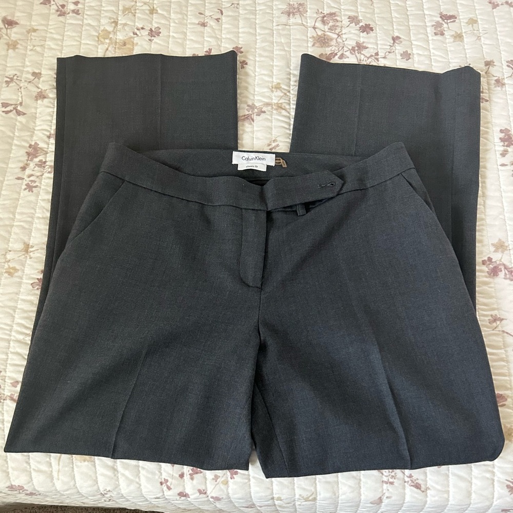 Calvin Klein Petite Charcoal Trousers